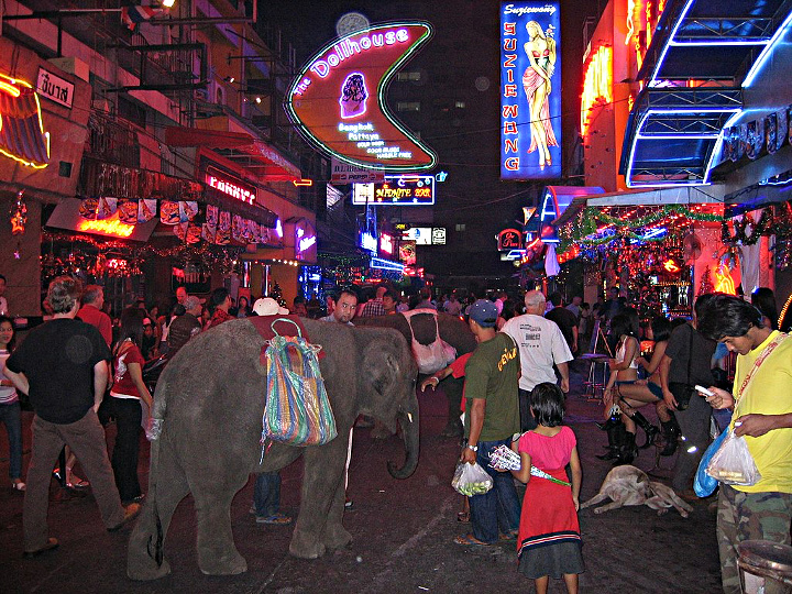 Soi Cowboy, a red light district in Bangkok.
