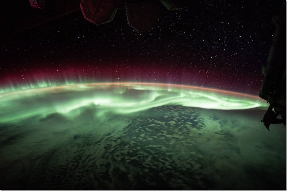 NASA has chosen three mission proposals for concept studies to help us better understand the dynamic space weather system driven by the Sun that manifests near Earth. One proposal will focus on auroras, as seen in this image captured by the International Space Station on Aug. 6, 2017. Credits: NASA