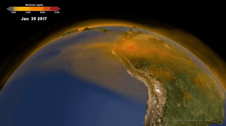 New 3D view of methane tracks sources