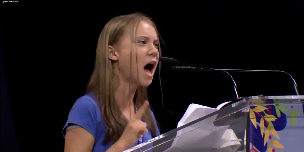 Greta Thunberg brands UN climate summit ‘a failure’ & ‘a PR event’ … a ‘global greenwashing festival’ – ‘Shove your climate crisis up your arse’ – ‘No more whatever the f*ck they’re doing inside there’